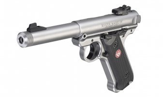 Ruger MK IV Target 5,5 Zoll Stainless mit Gewindelauf - .22lr | Waffen Falch