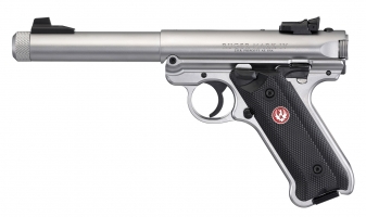 Ruger MK IV Target 5,5 Zoll Stainless mit Gewindelauf - .22lr | Waffen Falch