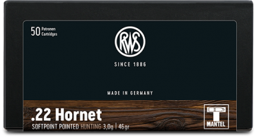 .22 Hornet - RWS Teilmantel Spitz 3,0g / 46gr. | Waffen Falch